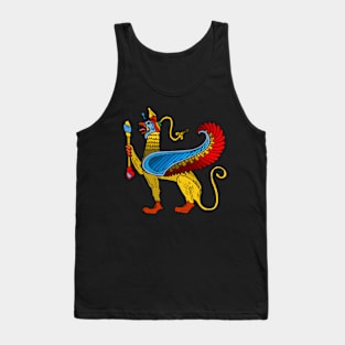 Egyptian Griffin colorful vintage retro design Tank Top